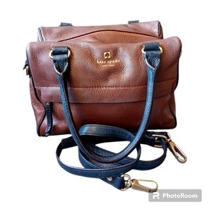 Kate Spade Brown Pebbled Leather Crossbody Shoulder Bag